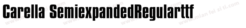 Carella SemiexpandedRegularttf字体转换